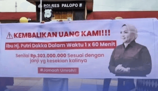 Gagal Berangkat Umroh, 19 Korban Laporkan Putri Dakka ke Polres Palopo