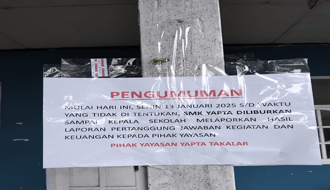 Kepsek SMK Yapta Bungkam, Yayasan Tuntut Transparansi Pengelolaan Sekolah